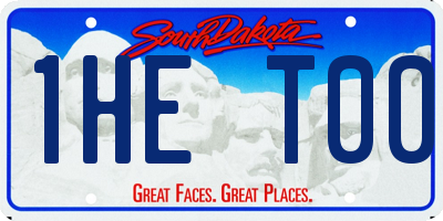 SD license plate 1HET00