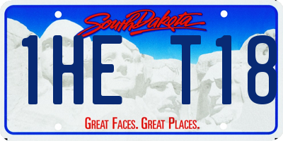 SD license plate 1HET18