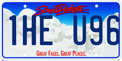 SD license plate 1HEU96