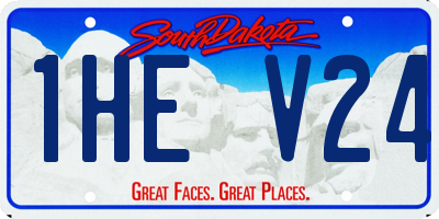 SD license plate 1HEV24