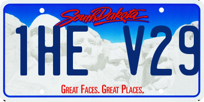 SD license plate 1HEV29