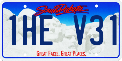 SD license plate 1HEV31