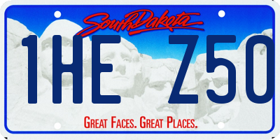 SD license plate 1HEZ50