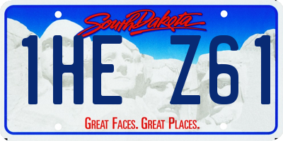 SD license plate 1HEZ61