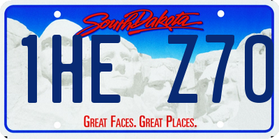 SD license plate 1HEZ70