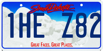 SD license plate 1HEZ82