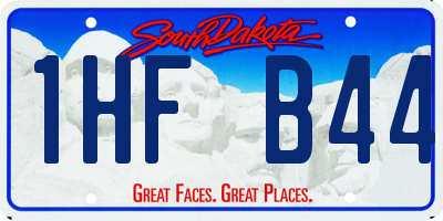 SD license plate 1HFB44