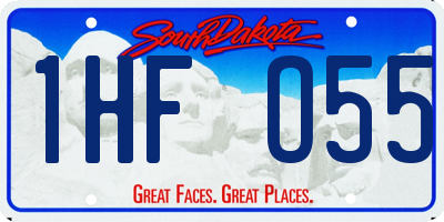 SD license plate 1HFO55