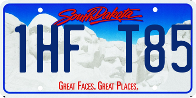 SD license plate 1HFT85