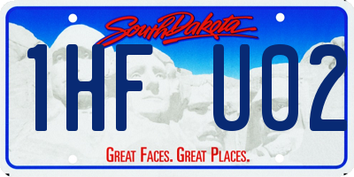 SD license plate 1HFU02
