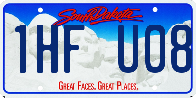 SD license plate 1HFU08