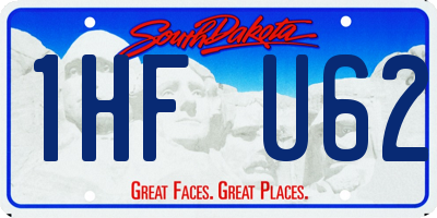 SD license plate 1HFU62