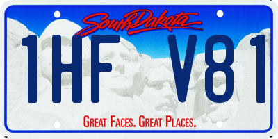 SD license plate 1HFV81