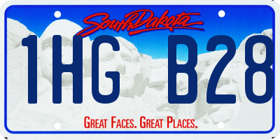 SD license plate 1HGB28