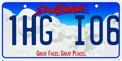 SD license plate 1HGI06