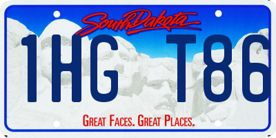SD license plate 1HGT86