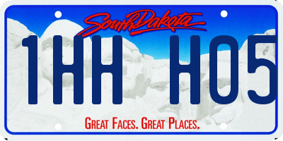 SD license plate 1HHH05
