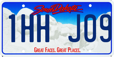 SD license plate 1HHJ09