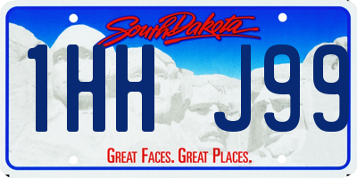 SD license plate 1HHJ99