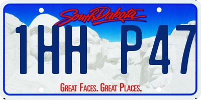 SD license plate 1HHP47