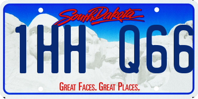 SD license plate 1HHQ66