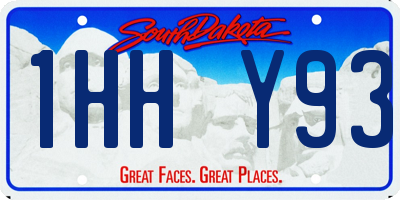 SD license plate 1HHY93