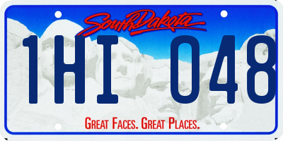 SD license plate 1HIO48