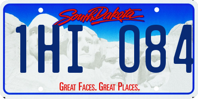 SD license plate 1HIO84