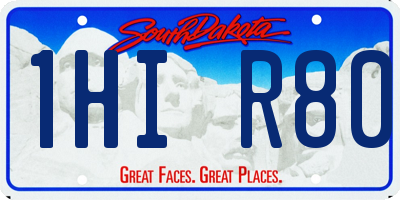 SD license plate 1HIR80