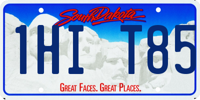 SD license plate 1HIT85