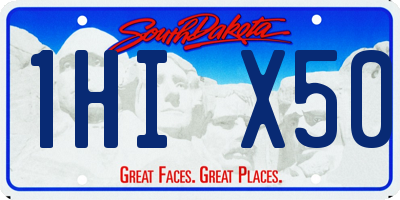 SD license plate 1HIX50