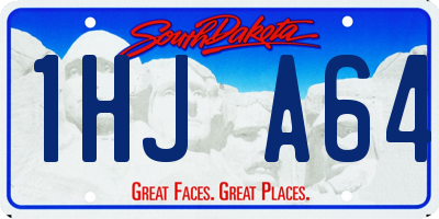 SD license plate 1HJA64