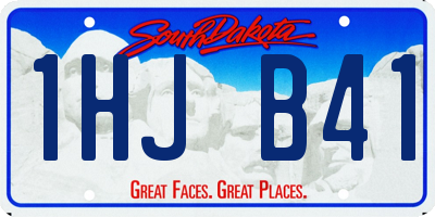 SD license plate 1HJB41