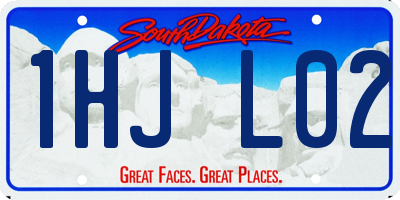 SD license plate 1HJL02