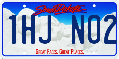 SD license plate 1HJN02
