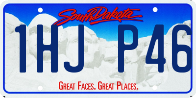 SD license plate 1HJP46