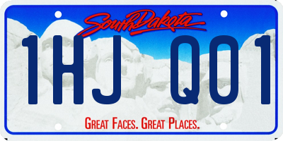 SD license plate 1HJQ01