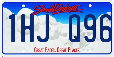 SD license plate 1HJQ96
