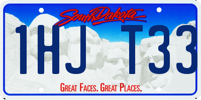 SD license plate 1HJT33