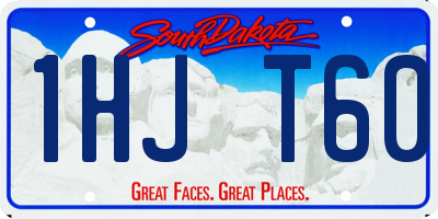 SD license plate 1HJT60