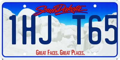 SD license plate 1HJT65