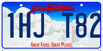 SD license plate 1HJT82