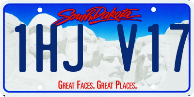 SD license plate 1HJV17