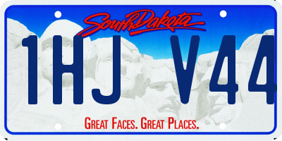 SD license plate 1HJV44