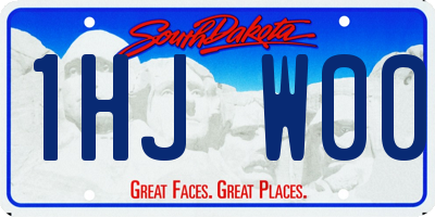 SD license plate 1HJW00