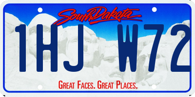 SD license plate 1HJW72