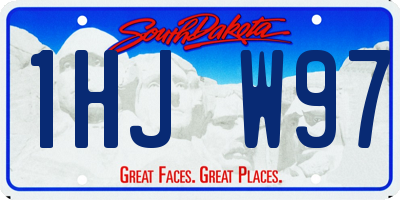 SD license plate 1HJW97