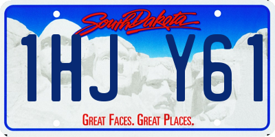 SD license plate 1HJY61