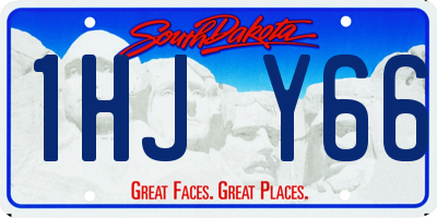 SD license plate 1HJY66