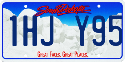 SD license plate 1HJY95